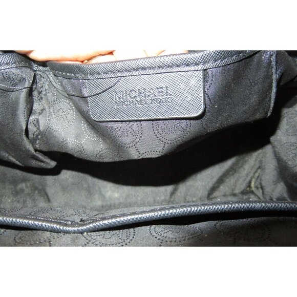 MICHAEL KORS Selma Black & White Snakeskin Embossed Leather Tote - Picture 10 of 14